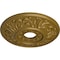 Ekena Millwork Valletta Ceiling Medallion (Fits Canopies up to 3 1/2"), Hand-Painted Gold, 18"OD x 3 1/2"ID x 1"P CM18VLGLS - alternate 2